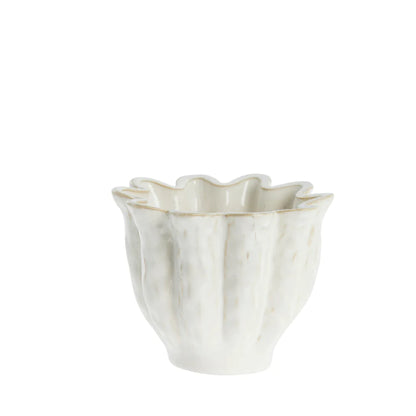 Vielle flower pot Ø14 cm - off white