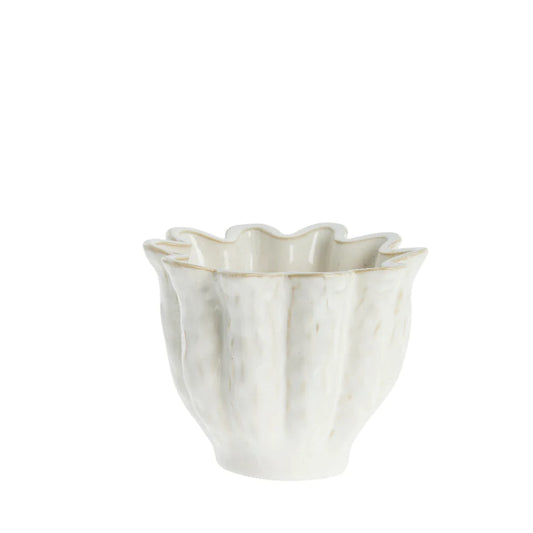 Vielle flower pot Ø14 cm - off white