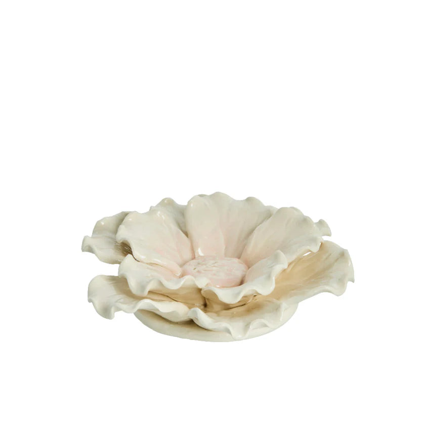 Floria decoration Ø13,3 cm - off white / rose