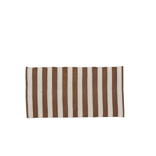 Strivie reversible rug 140x70 cm - golden brown/off white