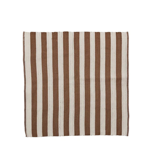 Strivie reversible rug 150x150 cm - golden brown/off white