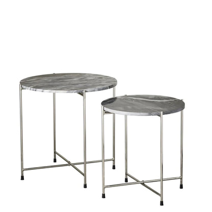 Marmilla 2 side tables  - dark grey