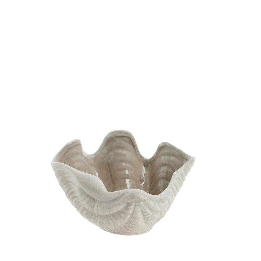 Sheline seashell bowl 17x13 cm - linen