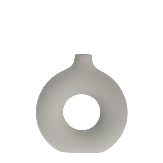 Catia decoration vase H23,5 cm - silver grey