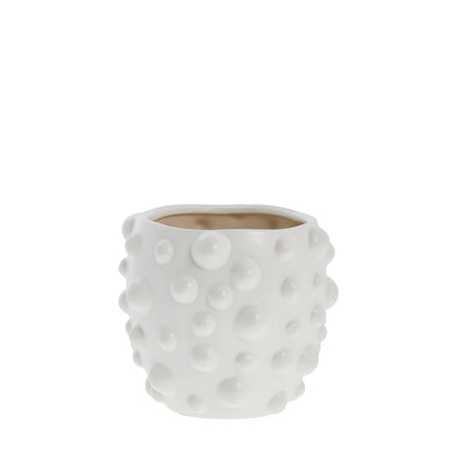 Doelle flower pot H12 cm - white