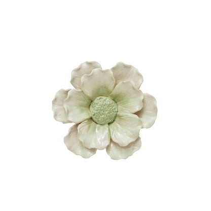 Floria decoration Ø13,3 cm - off white / green