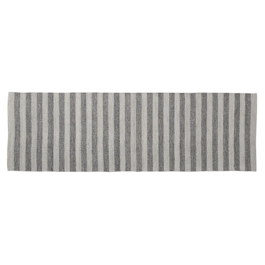 Strielle reversible rug 240x70 cm - light grey/dark grey