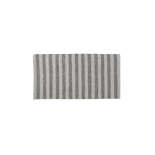 Strielle reversible rug 140x70 cm - light grey/dark grey