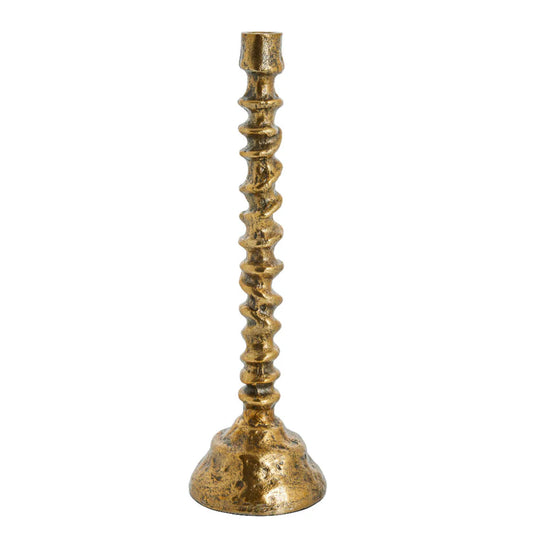 Sandi candlestick H39 cm - brass