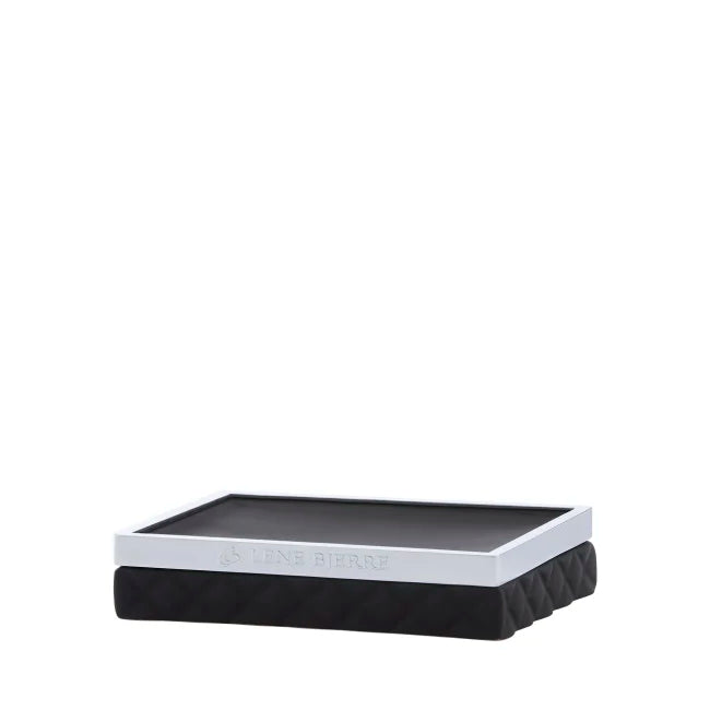 Portia soap dish 13x10 cm - black