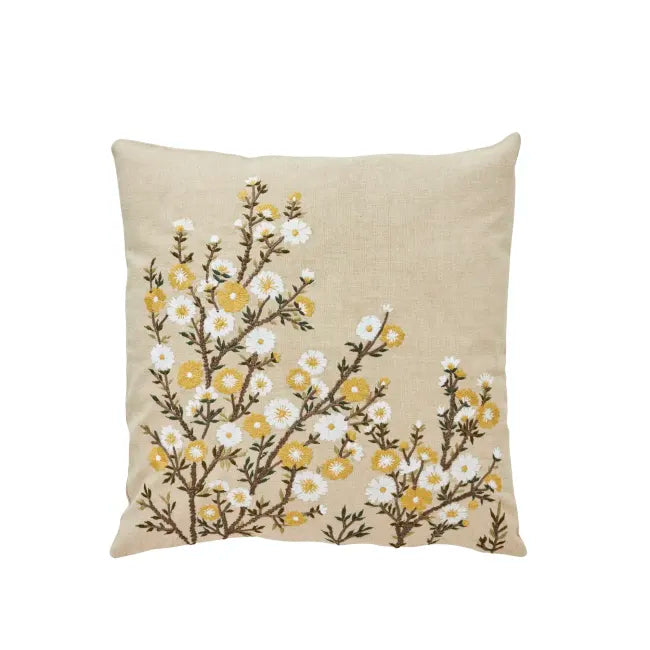 Ruth cushion 50x50 cm - linen/floral