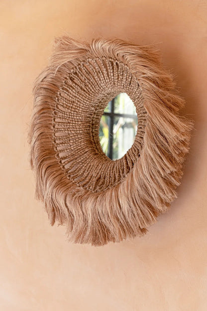 The Abaca Solomon Mirror - Natural