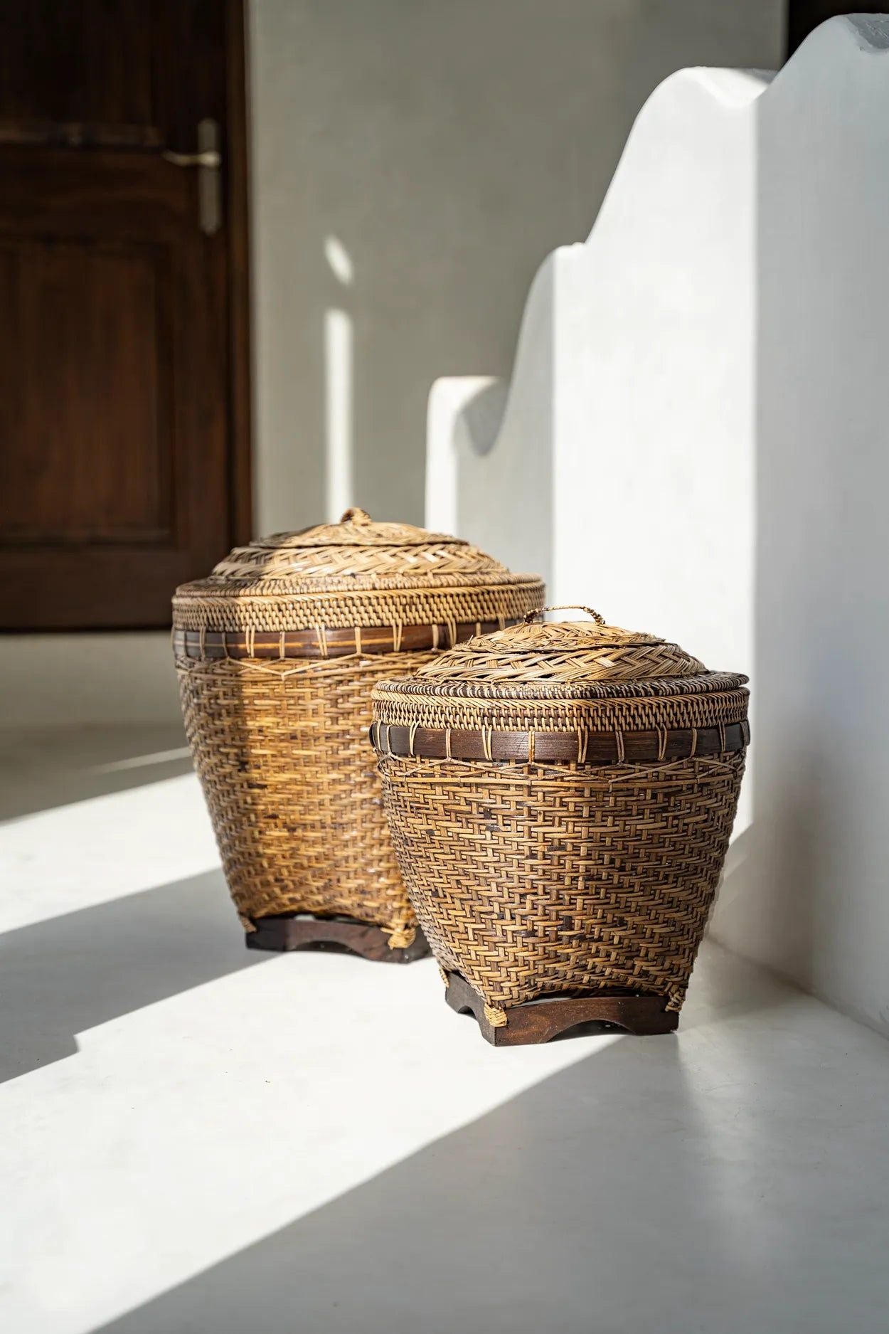 The Colonial Storage Basket - Natural Brown - M