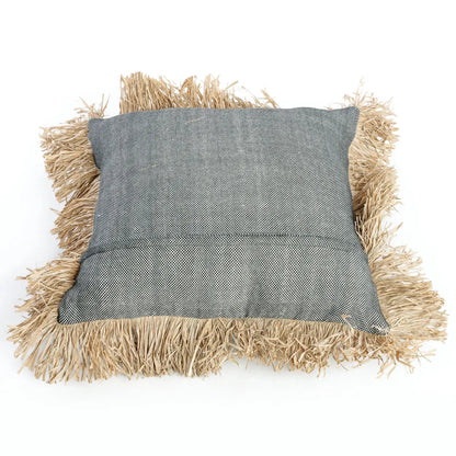 The Cotton Bonita Cushion Cover - Natural Black - 60x60