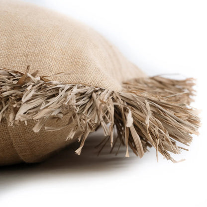 The Jute Bonita Cushion Cover - Natural - 60x60