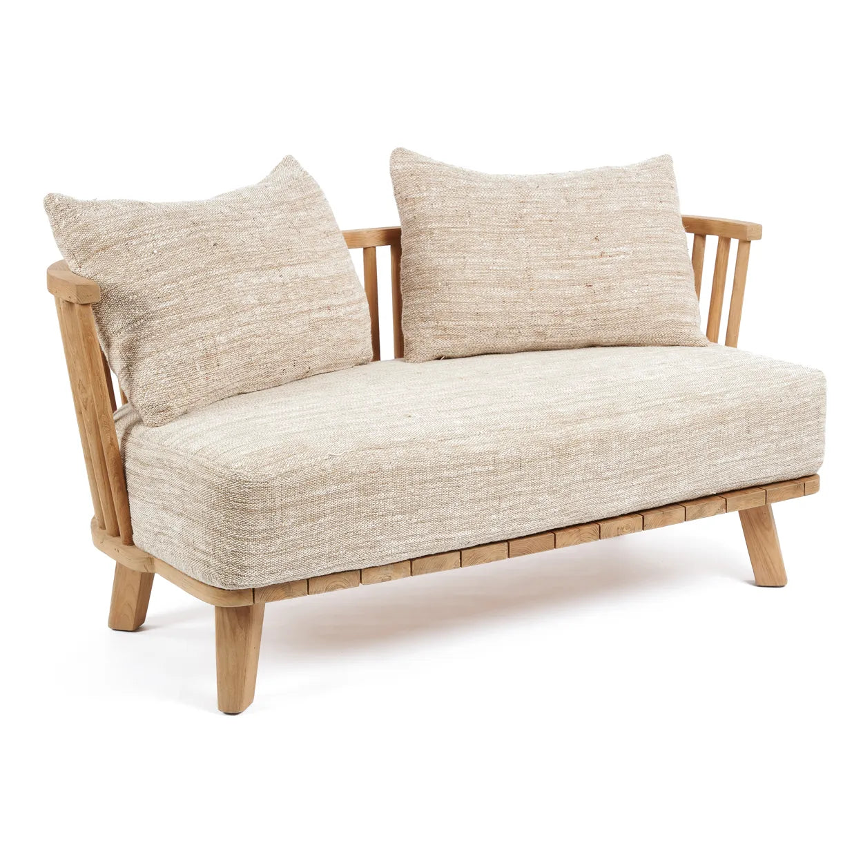 Silla de dos plazas Malawi - Beige natural