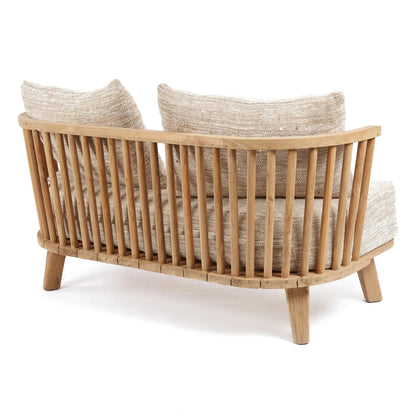 Silla de dos plazas Malawi - Beige natural