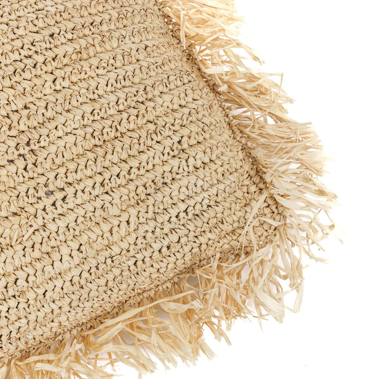 The Raffia Cushion Cover Rectangular - Natural - 35x100