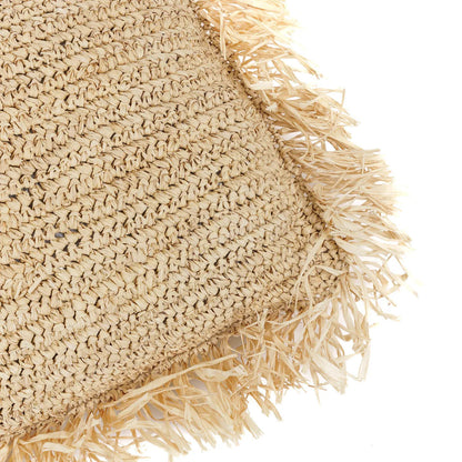 The Raffia Cushion Cover Rectangular - Natural - 35x100