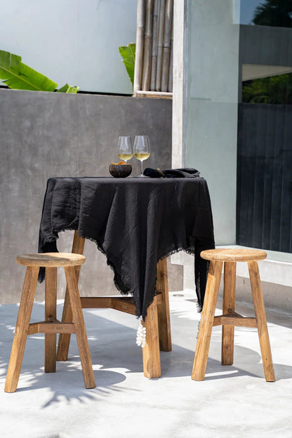 The Linen Tablecloth - Black - 150x150