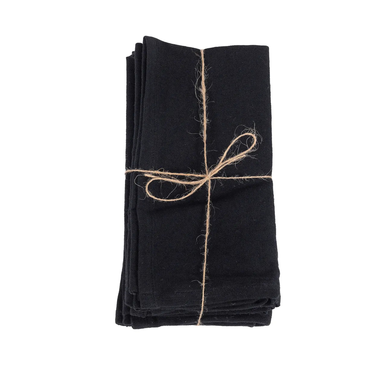 The Linen Napkin - Black - Set of 4