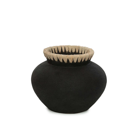 The Styly Vase - Black Natural - S