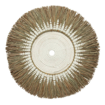 The Raffia Macramé Wall Deco - White Natural