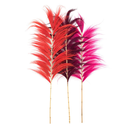 The Stunning Leaf - Vibrant Red - Set of 6