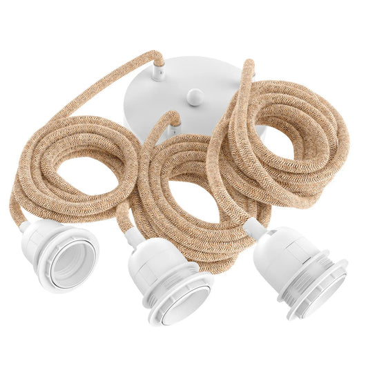 Apliques Lámparas de Techo - Blanco Natural - 3 Accesorios