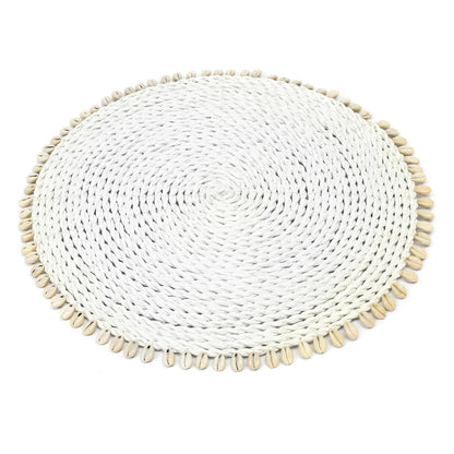 The Seagrass Shell Placemat - White