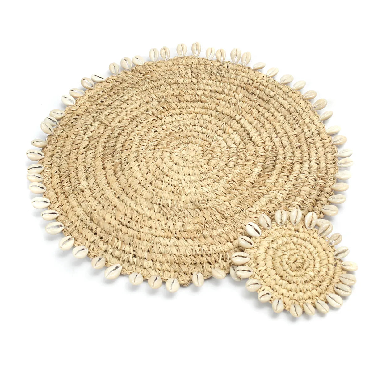 The Raffia Shell Placemat - Natural