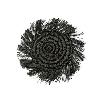Posavasos de rafia The Fringe - Negro