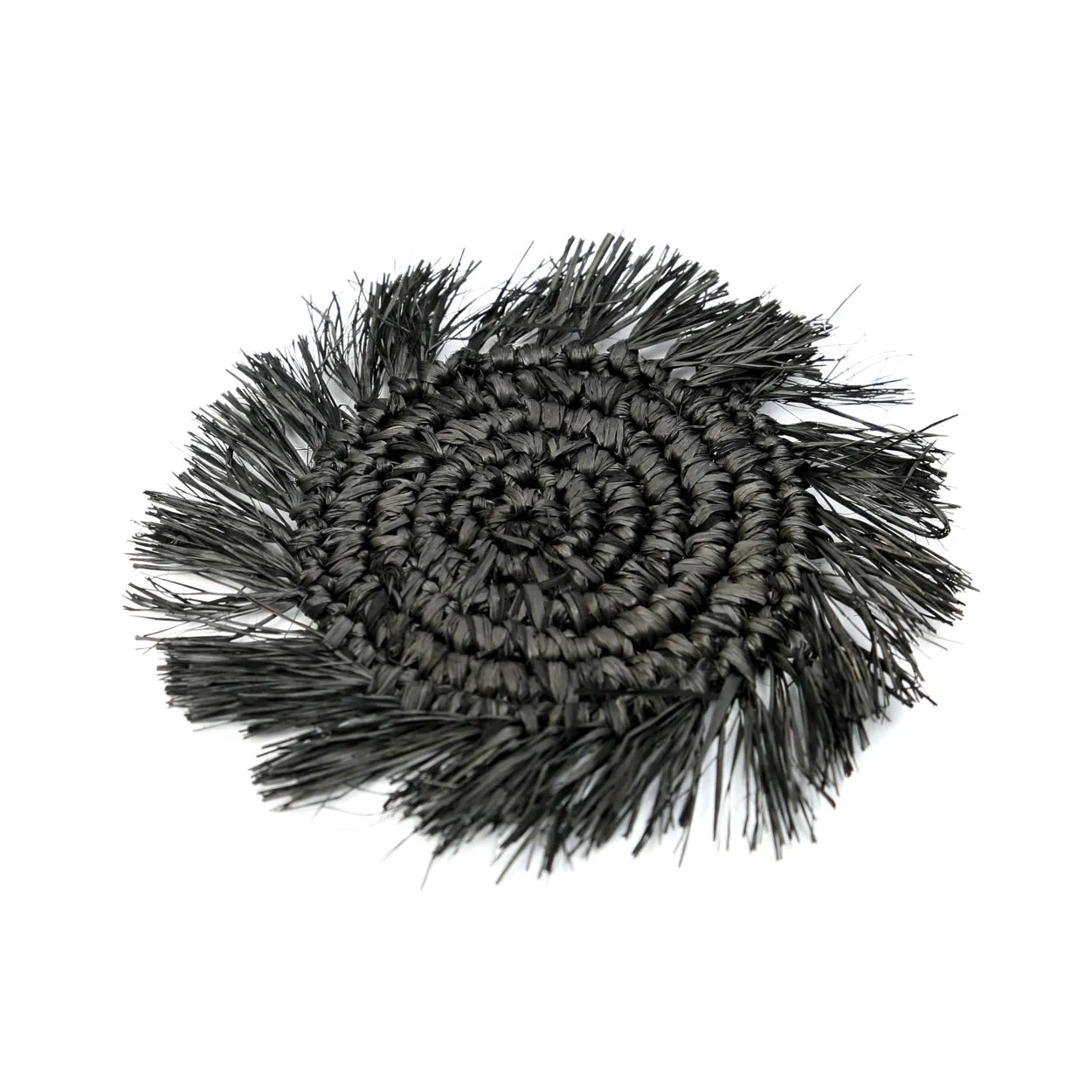Posavasos de rafia The Fringe - Negro