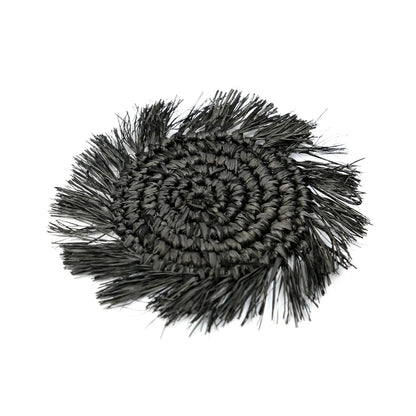 Posavasos de rafia The Fringe - Negro