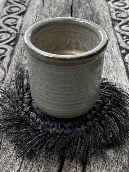 Posavasos de rafia The Fringe - Negro