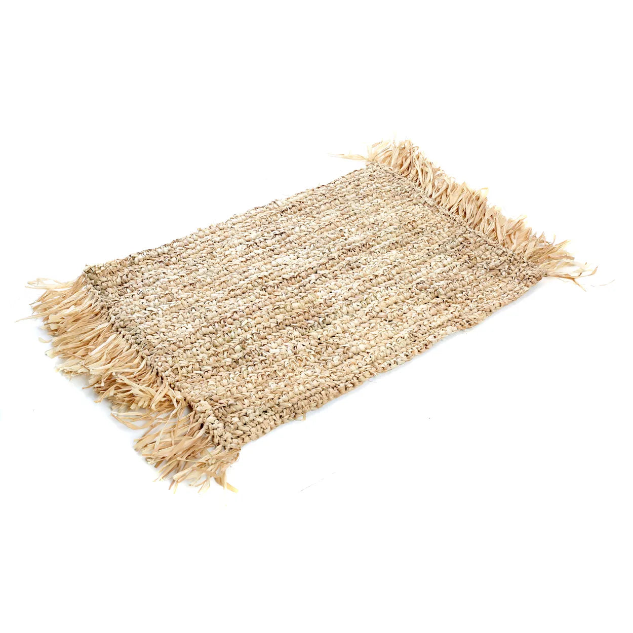 The Fringe Raffia Placemat Rectangular - Natural