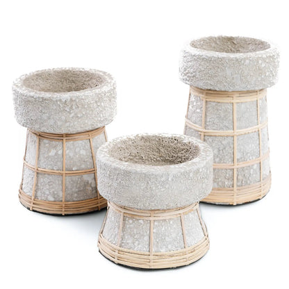 The Serene Candle Holder - Concrete Natural - L