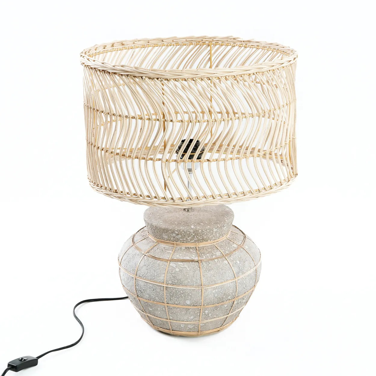 The Kythira Table Lamp - Natural Concrete