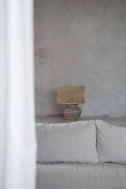 The Kythira Table Lamp - Natural Concrete