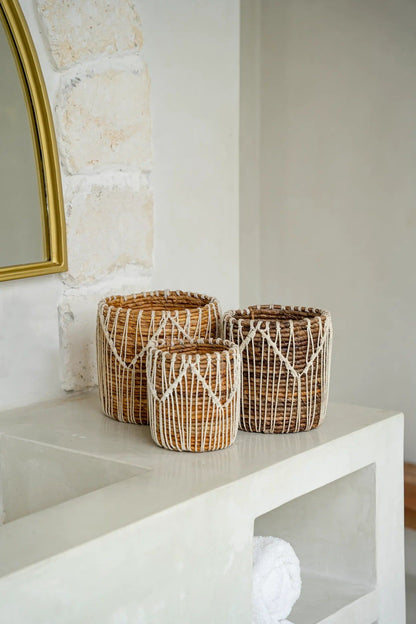 Cesta The Macra-mazing - Blanco Natural - L