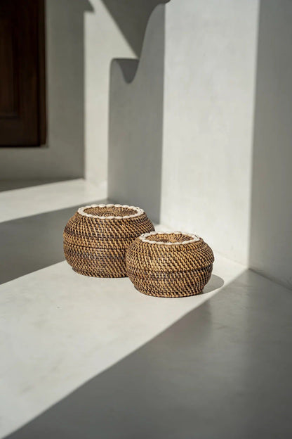 Cesta Peek-a-Boo The Colonial - Marrón natural - S
