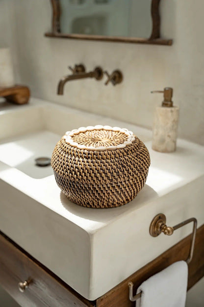 Cesta Peek-a-Boo The Colonial - Marrón natural - S