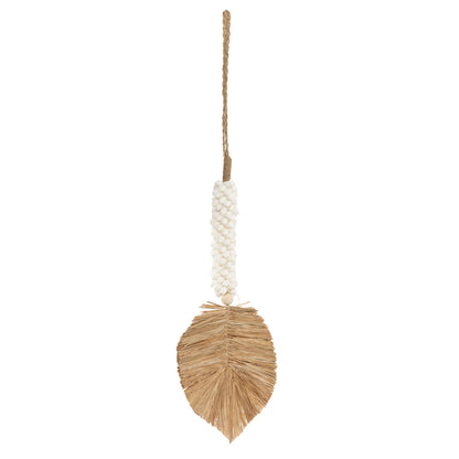 The Raffia Shell Tassel - White Natural