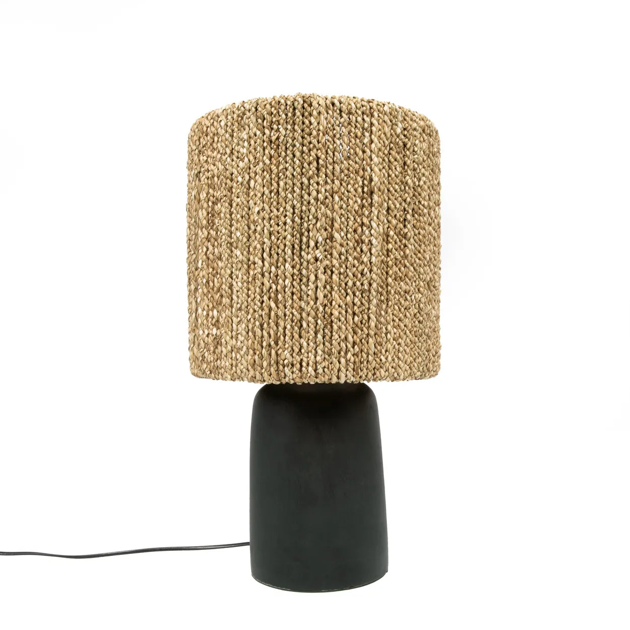 The Chalki Table Lamp - Black Natural