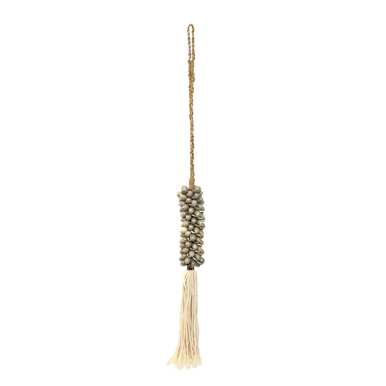 The Shell & Cotton Tassel - Grey