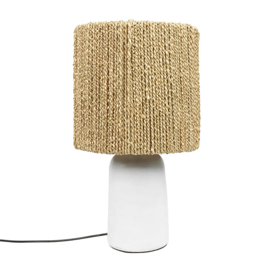 The Chalki Table Lamp - White Natural