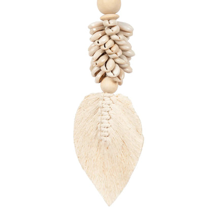 The Leaf & Shell Tassel - Natural