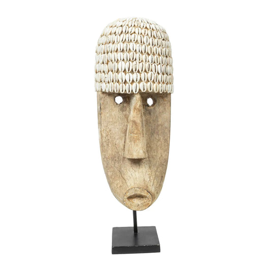 The Cowrie Mask on Stand - Large