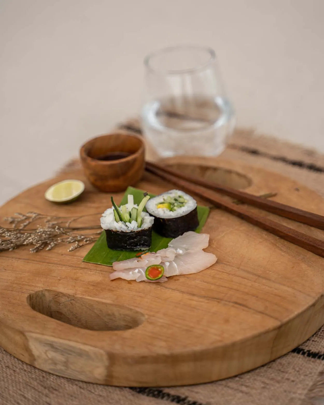 The Teak Root Tray - Natural - S