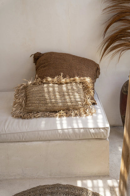 The Raffia Cushion Cover - Natural - 30x50